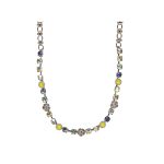 Necklace By Mariana Woman Radiant Yellow Opalescent and Green and Pale Yellow Swarovski Crystals