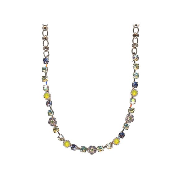 Necklace By Mariana Woman Radiant Yellow Opalescent and Green and Pale Yellow Swarovski Crystals