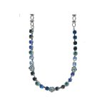 Necklace By Mariana Woman Stunning Sapphire and Montana Blue Swarovski Crystals