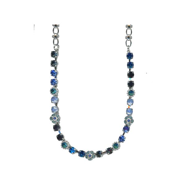 Necklace By Mariana Woman Stunning Sapphire and Montana Blue Swarovski Crystals