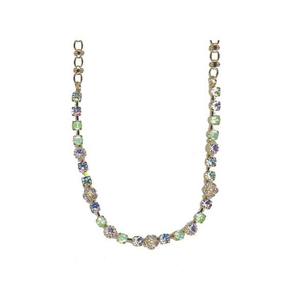 Necklace By Mariana Woman Elegant Peridot and Seafoam Swarovski Crystals