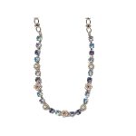 Necklace By Mariana Woman Fashionable Pearl and Aquamarine Swarovski Crystals