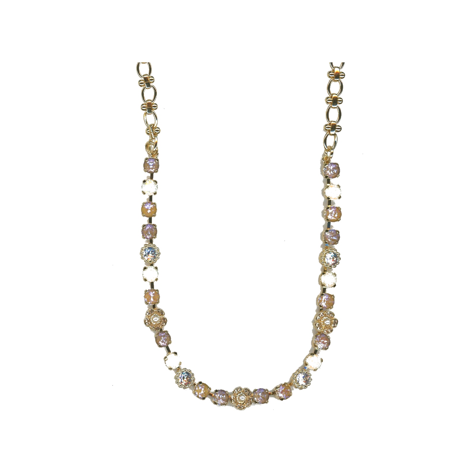 N-3504-2-1153-SP Necklace By Mariana Woman Graceful Pearl and Moonlight Swarovski Crystals - Image 1