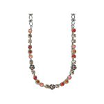 Necklace By Mariana Woman Stylish Red and Hyacinth Swarovski Crystals - Image 2