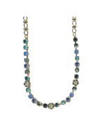 Necklace By Mariana Woman Classic Green Opal and Blue Zircon Swarovski Crystals