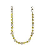 Necklace By Mariana Woman Charming Yellow and Moonlight Swarovski Crystals