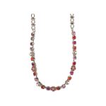 Necklace By Mariana Woman Luminous and Cream Pearl and Siam Swarovski Crystals - Image 2