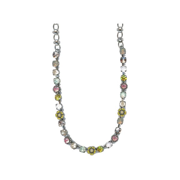Necklace By Mariana Woman Refined Rose Opal and Rose Delite Swarovski Crystals