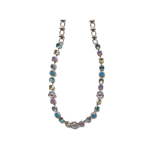 Necklace By Mariana Woman Luminous Emerald and Pink Swarovski Crystals