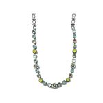 Necklace By Mariana Woman Refined Yellow Opal and Chrysolite Swarovski Crystals - Image 2