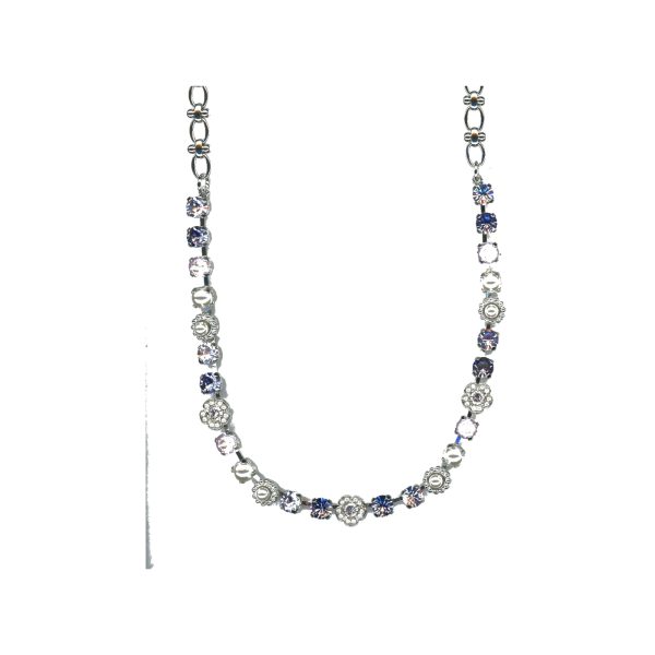 Necklace By Mariana Woman Modern Violet and Tanzanite Swarovski Crystals
