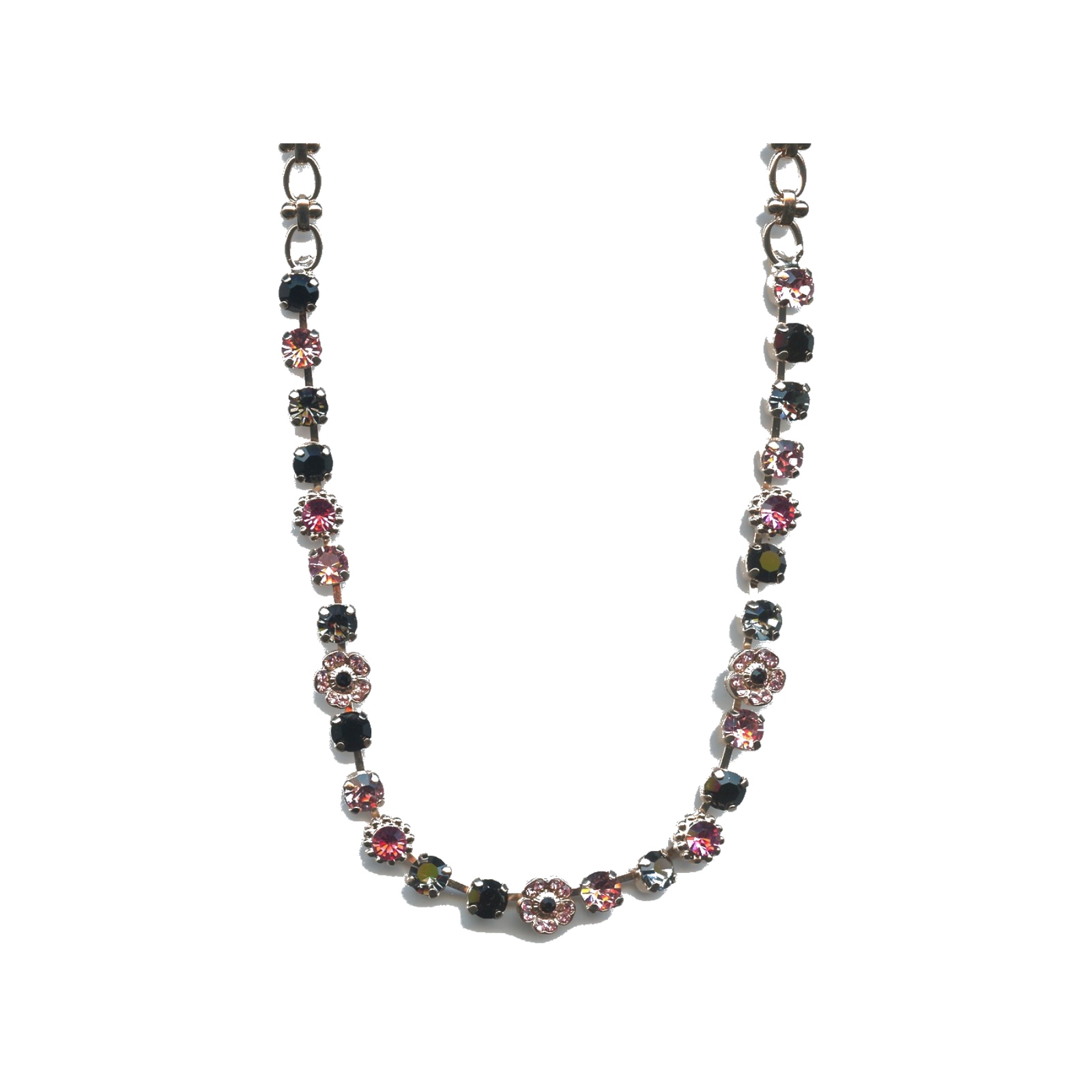 N-3504-2-143-SP Necklace By Mariana Woman Glamorous Dk.Olive Swarovski Crystals - Image 1