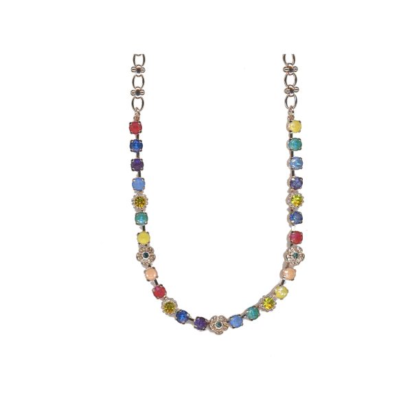Necklace By Mariana Woman Contemporary Topaz and Sun Kissed Blush Swarovski Crystals