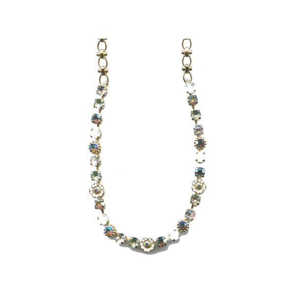 Necklace By Mariana Woman Lovely Chrysolite Opal and Clear and AB Swarovski Crystals