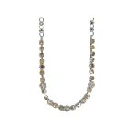 Necklace By Mariana Woman Delicate Cream Pearl and Golden Shadow Swarovski Crystals - Image 2