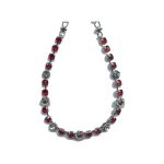 Necklace By Mariana Woman Charming Siam and Clear Swarovski Crystals