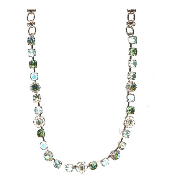 Necklace By Mariana Woman Stunning Mint and Green Swarovski Crystals