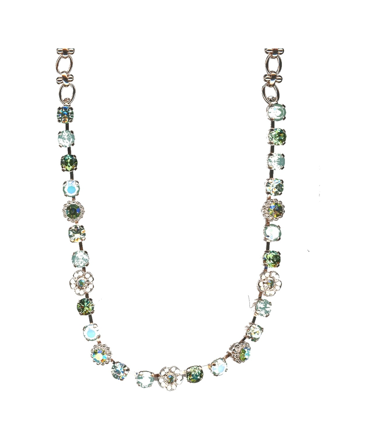 N-3504-2-2143-SP Necklace By Mariana Woman Stunning Mint and Green Swarovski Crystals - Image 1