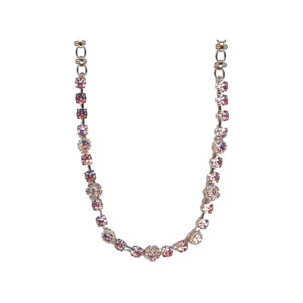 Necklace By Mariana Woman Contemporary Light Rose Swarovski Crystals