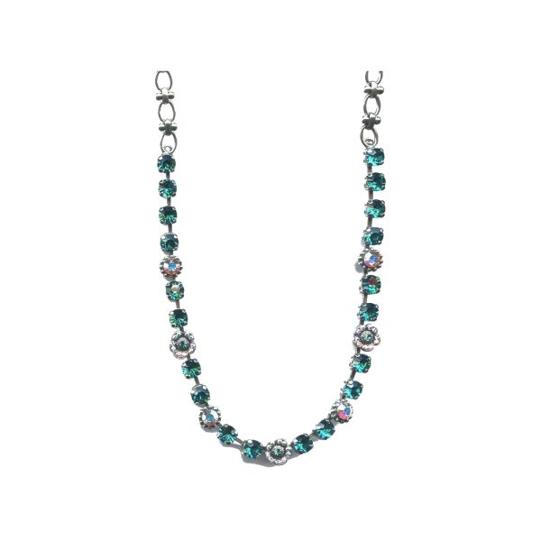 Necklace By Mariana Woman Elegant Blue Zircon and AB Swarovski Crystals