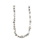 Necklace By Mariana Woman Eye-Catching Cream Pearl and Crystal Swarovski Crystals