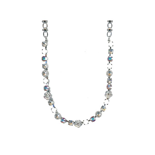 Necklace By Mariana Woman Elegant Clear and Ab and Champaign Swarovski Crystals