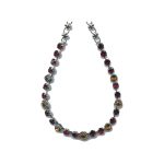 Necklace By Mariana Woman Fashionable Garnet and Amber Swarovski Crystals