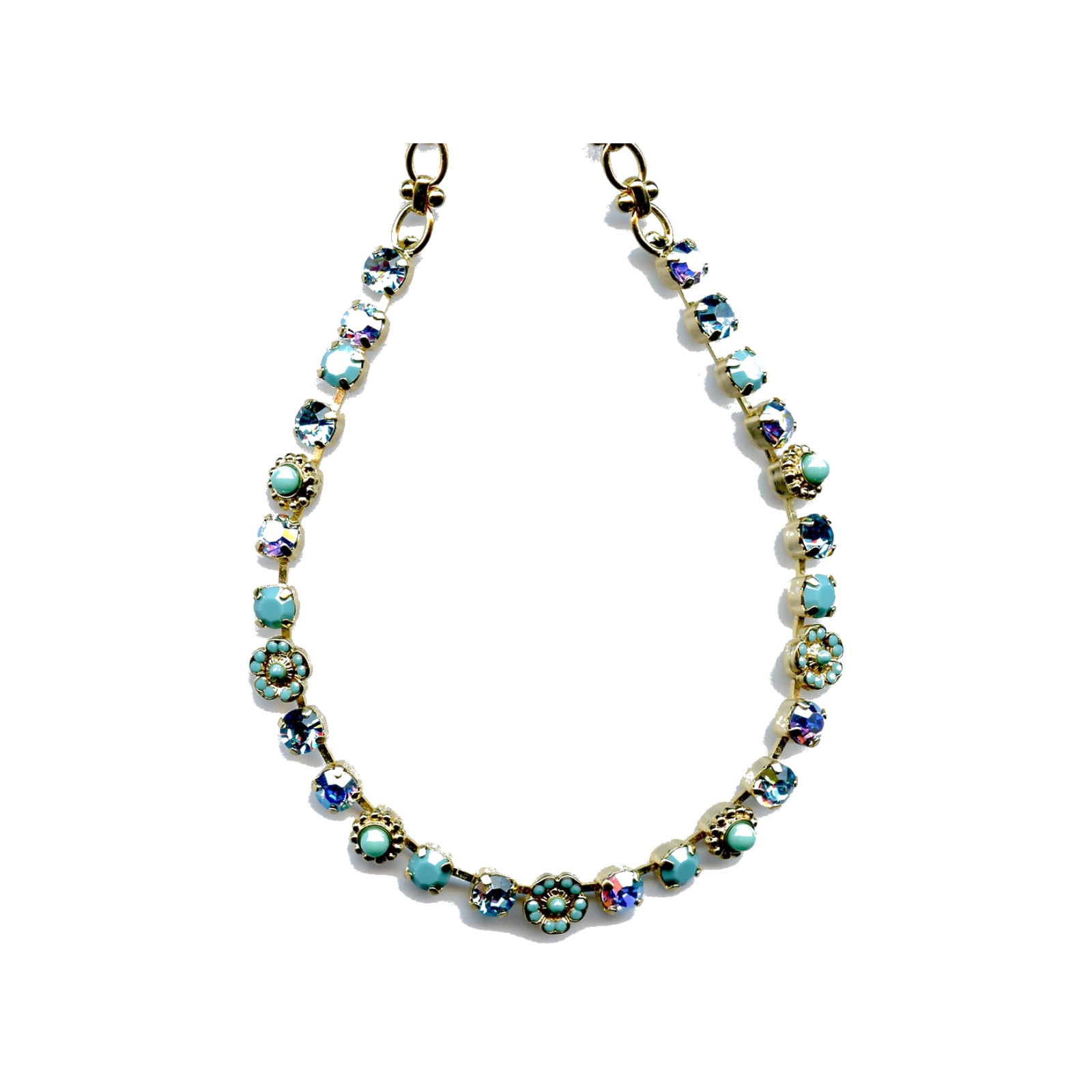N-3504-2-2672-SP Necklace By Mariana Woman Lovely Amethyst and Purple Velvet Swarovski Crystals - Image 1