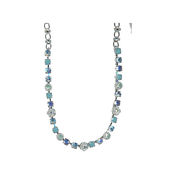 Necklace By Mariana Woman Luminous Turquoise and AB Swarovski Crystals