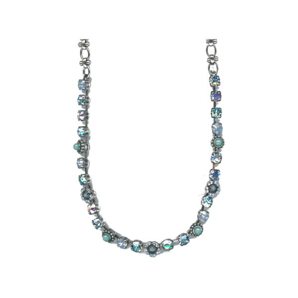 Necklace By Mariana Woman Chic Aquamarine and Blue Opal Swarovski Crystals