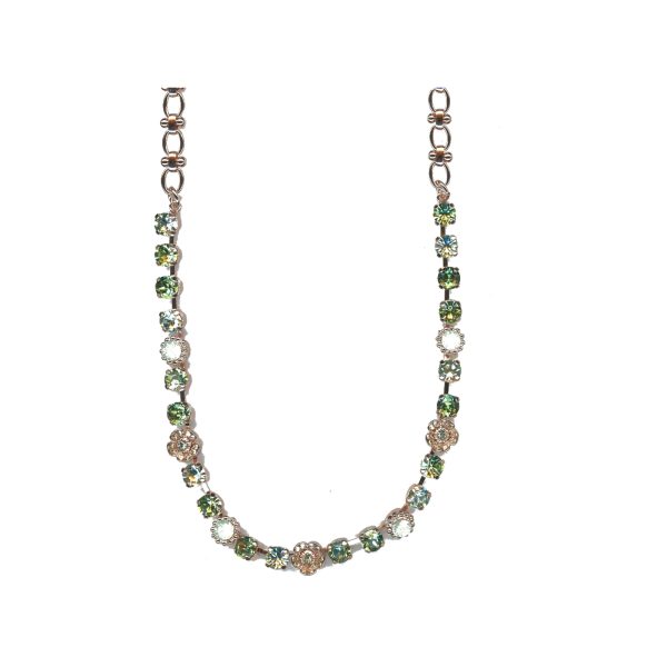 Necklace By Mariana Woman Lovely and Chrysolite Opal and Light Azure Swarovski Crystals