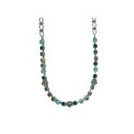Necklace By Mariana Woman Charming Emerald and Smoked Topaz Swarovski Crystals