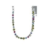 Necklace By Mariana Woman Stylish Amethyst and Aquamarine Swarovski Crystals