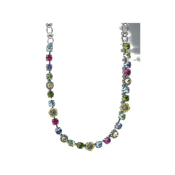 Necklace By Mariana Woman Stylish Amethyst and Aquamarine Swarovski Crystals