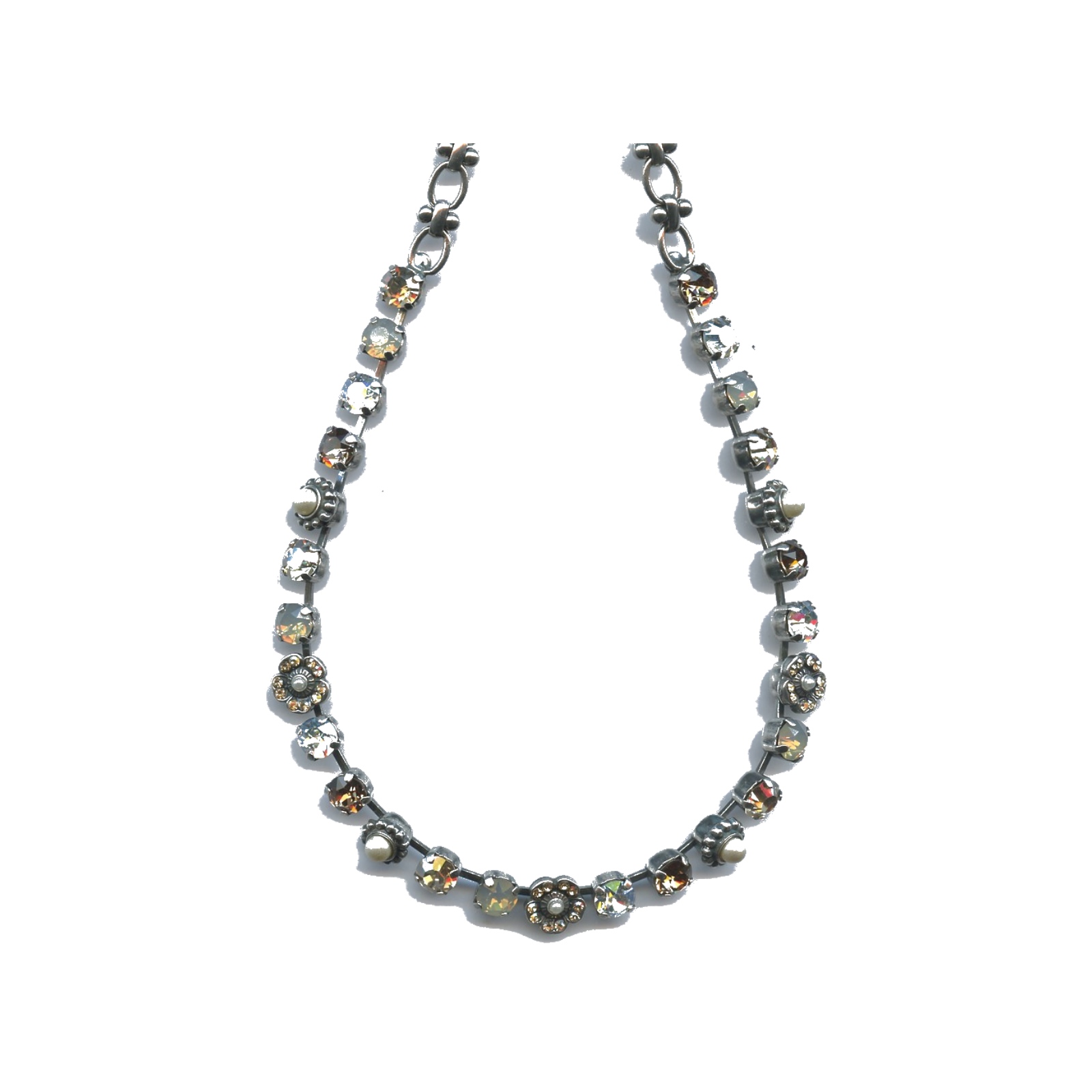 N-3504-2-3911-SP Necklace By Mariana Woman Radiant Light Colorado Topaz and Clear Swarovski Crystals - Image 1