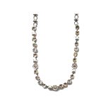 Necklace By Mariana Woman Graceful Cream pearl and Golden shadow Swarovski Crystals - Image 2