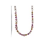 Necklace By Mariana Woman Elegant Rose Opal and Astral Pink Swarovski Crystals