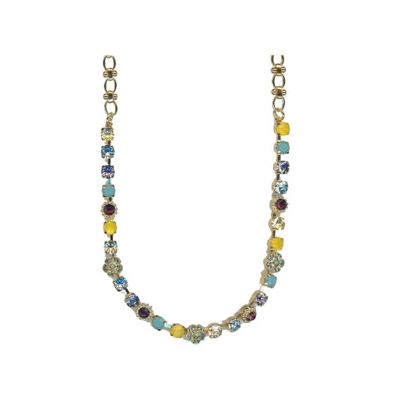 Necklace By Mariana Woman Glamorous Amethyst and Aquamarine Swarovski Crystals