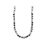 Necklace By Mariana Woman Captivating Pearl and Jet Swarovski Crystals