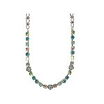 Necklace By Mariana Woman Delicate Chrysolite Opal and Erinite Swarovski Crystals - Image 2