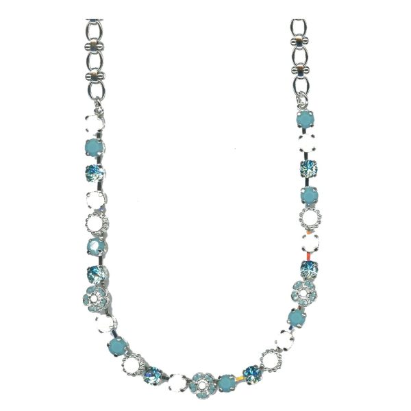 Necklace By Mariana Woman Stunning Turquoise and White Shell Swarovski Crystals