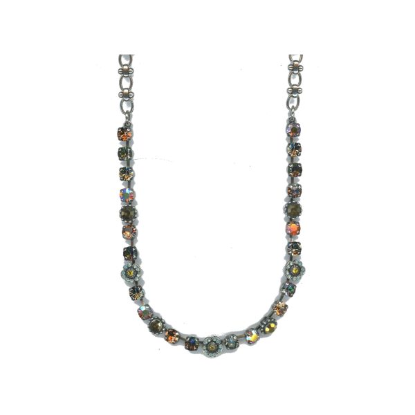 Necklace By Mariana Woman Radiant Pacific Opal and Champagne Swarovski Crystals