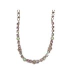 Necklace By Mariana Woman Dazzling and Peridot Delite and Light Rose Swarovski Crystals