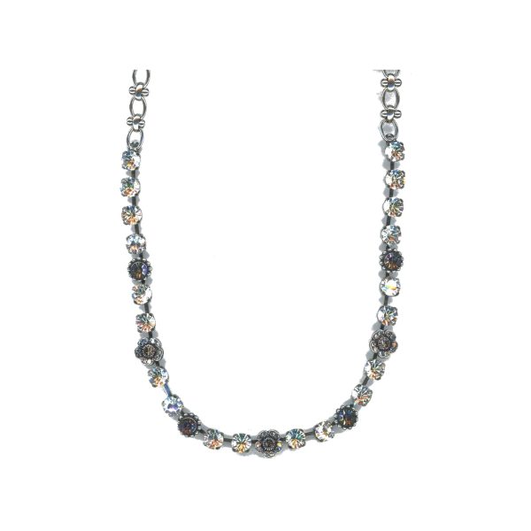 Necklace By Mariana Woman Refined Clear and Black Diamond Swarovski Crystals