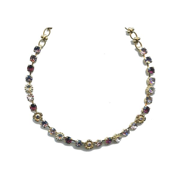 Necklace By Mariana Woman Stylish Amethyst and Tanzanite Swarovski Crystals