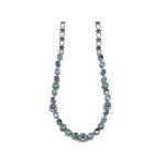 Necklace By Mariana Woman Stunning Light Blue and Pacific Opaque Swarovski Crystals