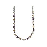 Necklace By Mariana Woman Modern Amethyst Swarovski Crystals