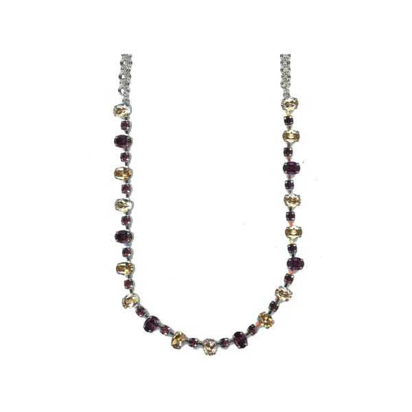 Necklace By Mariana Woman Modern Amethyst Swarovski Crystals