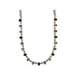 Necklace By Mariana Woman Classic Morion and Silver Night Swarovski Crystals