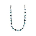 Necklace By Mariana Woman Sophisticated Montana and Teal Swarovski Crystals